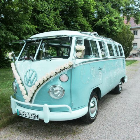 VW Bus-Bulli T1 Samba Deluxe als Hochzeitsauto / T1-Berlin.de