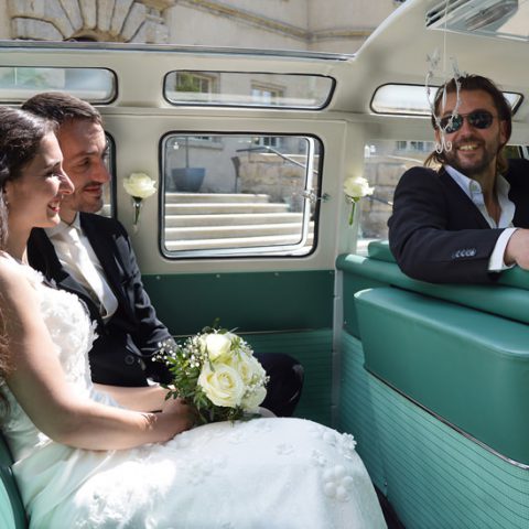 VW Bus-Bulli T1 Samba Deluxe als Hochzeitsauto / T1-Berlin.de
