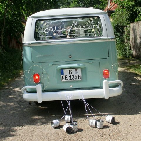 VW Bus-Bulli T1 Samba Deluxe als Hochzeitsauto / T1-Berlin.de